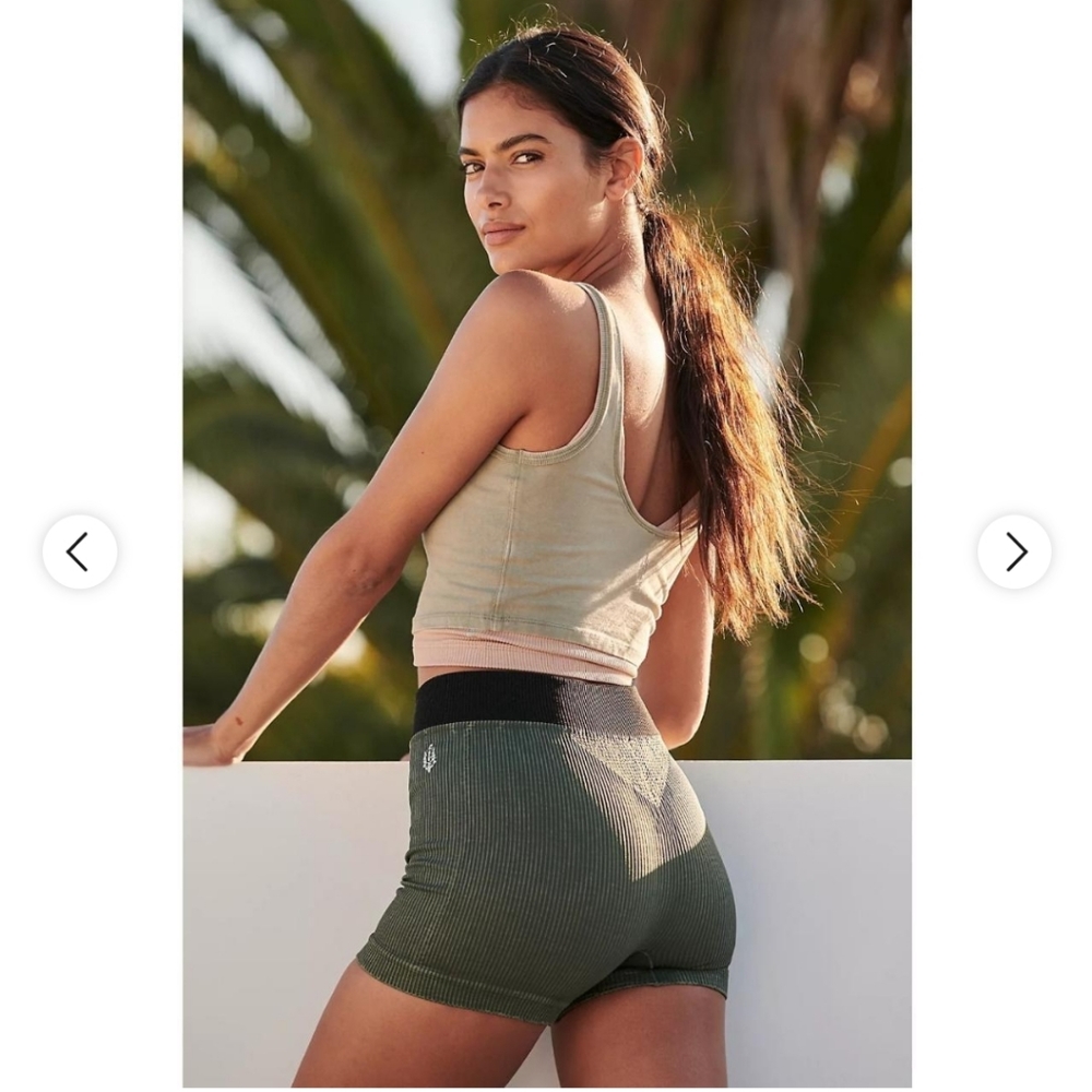 NWT Free People green shorts M/L